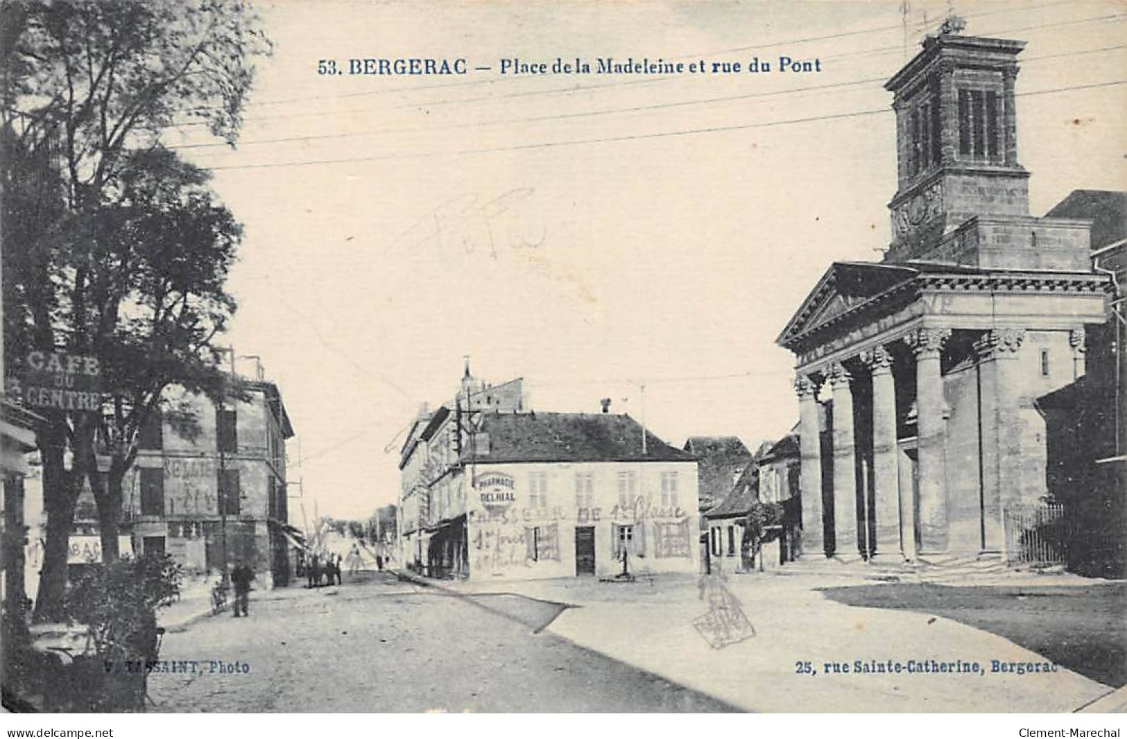 BERGERAC - Place De La Madeleine Et Rue Du Pont - Très Bon état - Bergerac