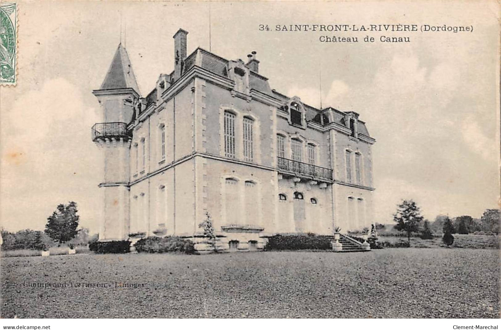 SAINT FRONT LA RIVIERE - Château De Canau - Très Bon état - Andere & Zonder Classificatie