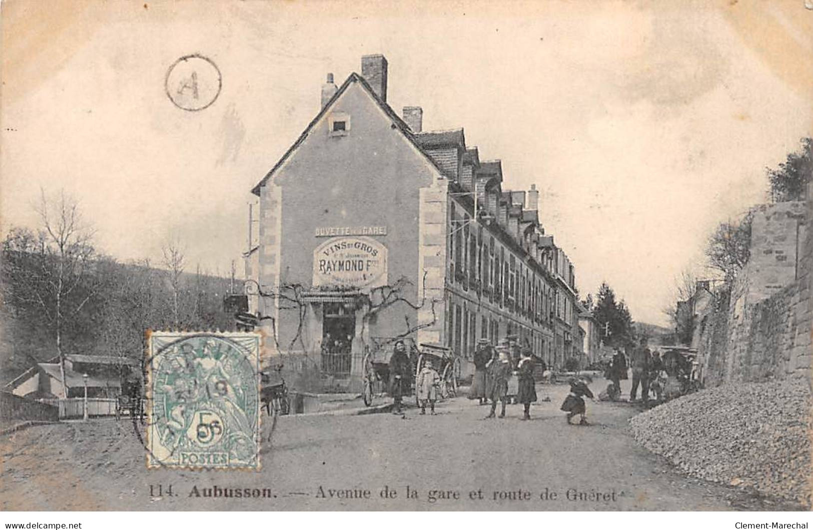 AUBUSSON - Avenue De La Gare Et Route De Guéret - Très Bon état - Aubusson