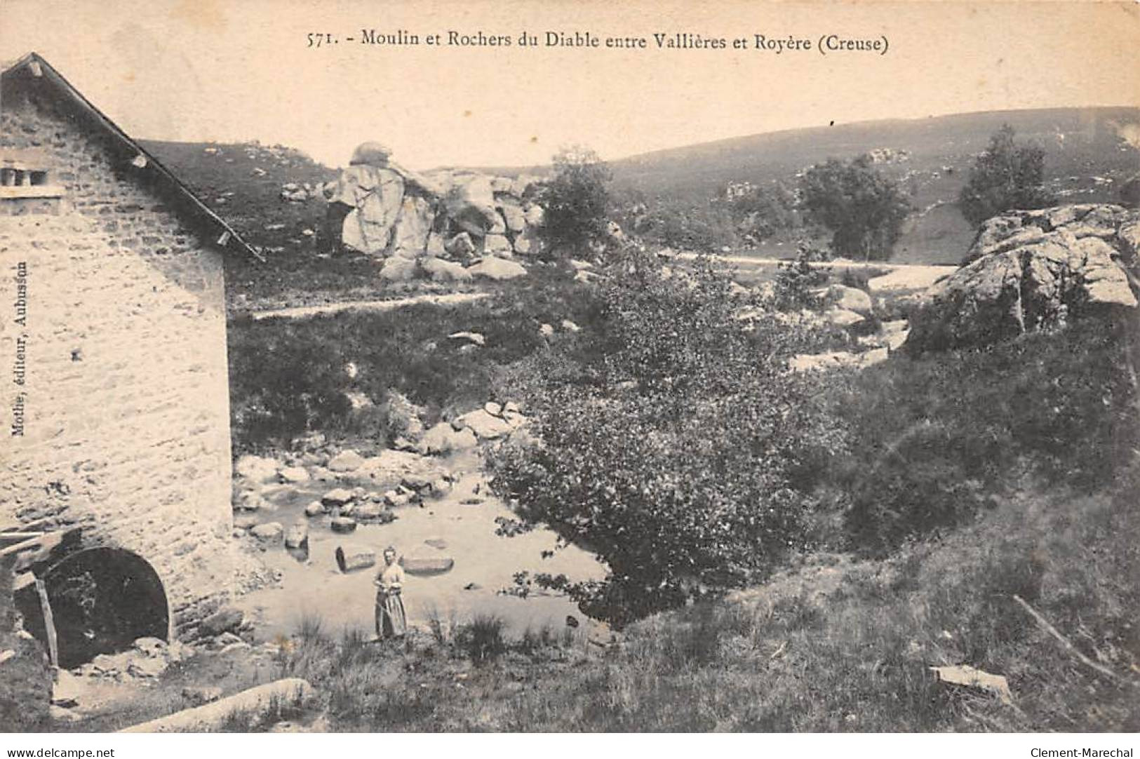 Moulin Et Rochers Du Diable Entre VALLIERES Et ROYERES - Très Bon état - Sonstige & Ohne Zuordnung