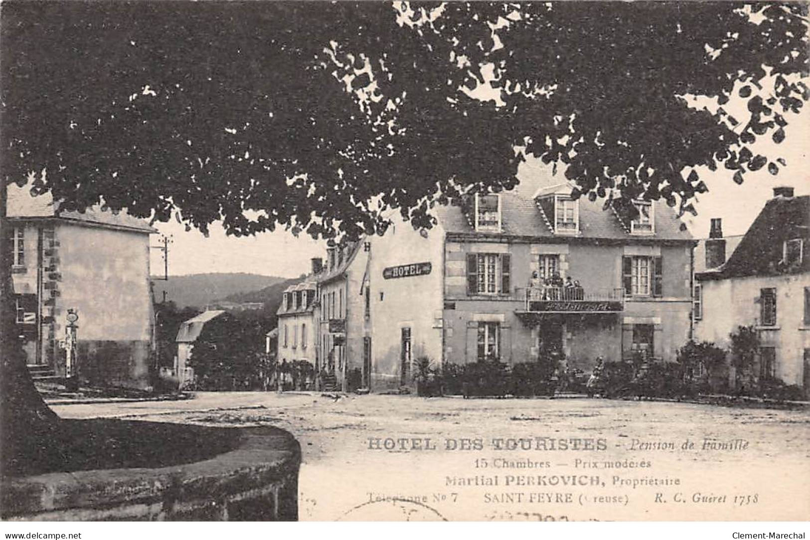 SAINT FEYRE - Hotel Des Touristes - Très Bon état - Autres & Non Classés