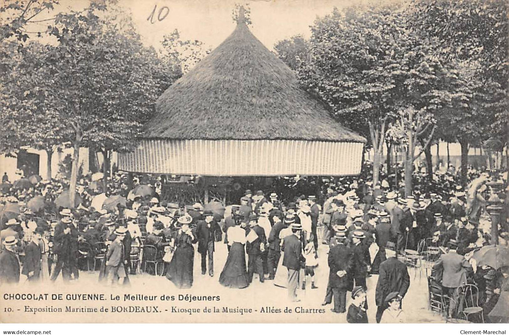 Exposition Maritime De Bordeaux 1907 - Kiosque De La Musique - Allées De Chartres - Très Bon état - Bordeaux