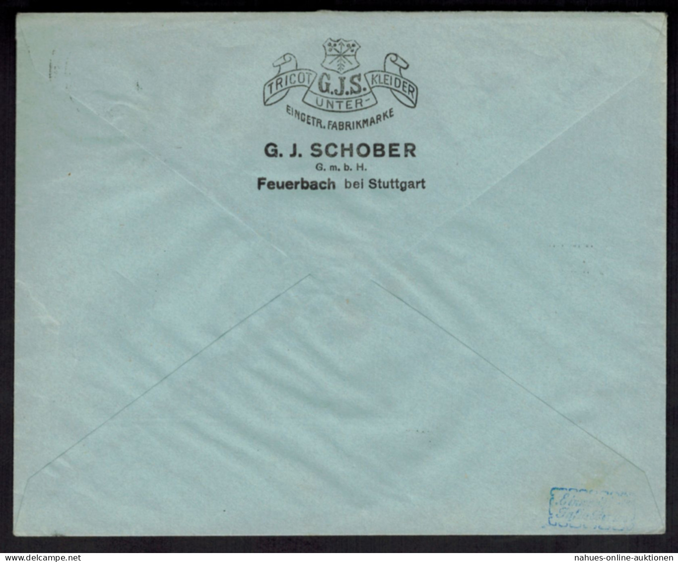 Deutsches Reich Infla EF 288 75 Auf 400 M Firmenbrief Feuerbach Wiesbaden Gepr. - Lettres & Documents