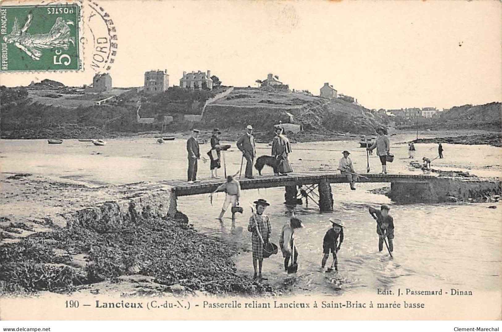 LANCIEUX - Passerelle Reliant Lancieux à Saint Brieuc à Marée Basse - Très Bon état - Lancieux