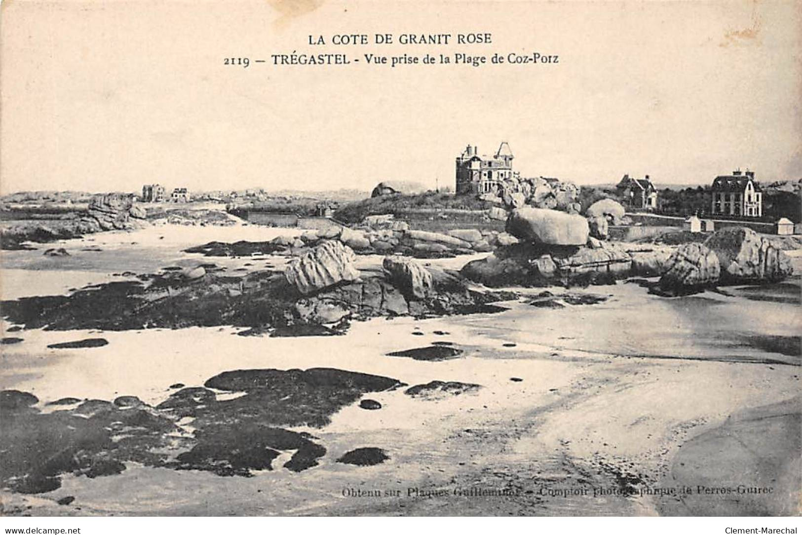 TREGASTEL - Vue Prise De La Plage De Coz Porz - Très Bon état - Trégastel