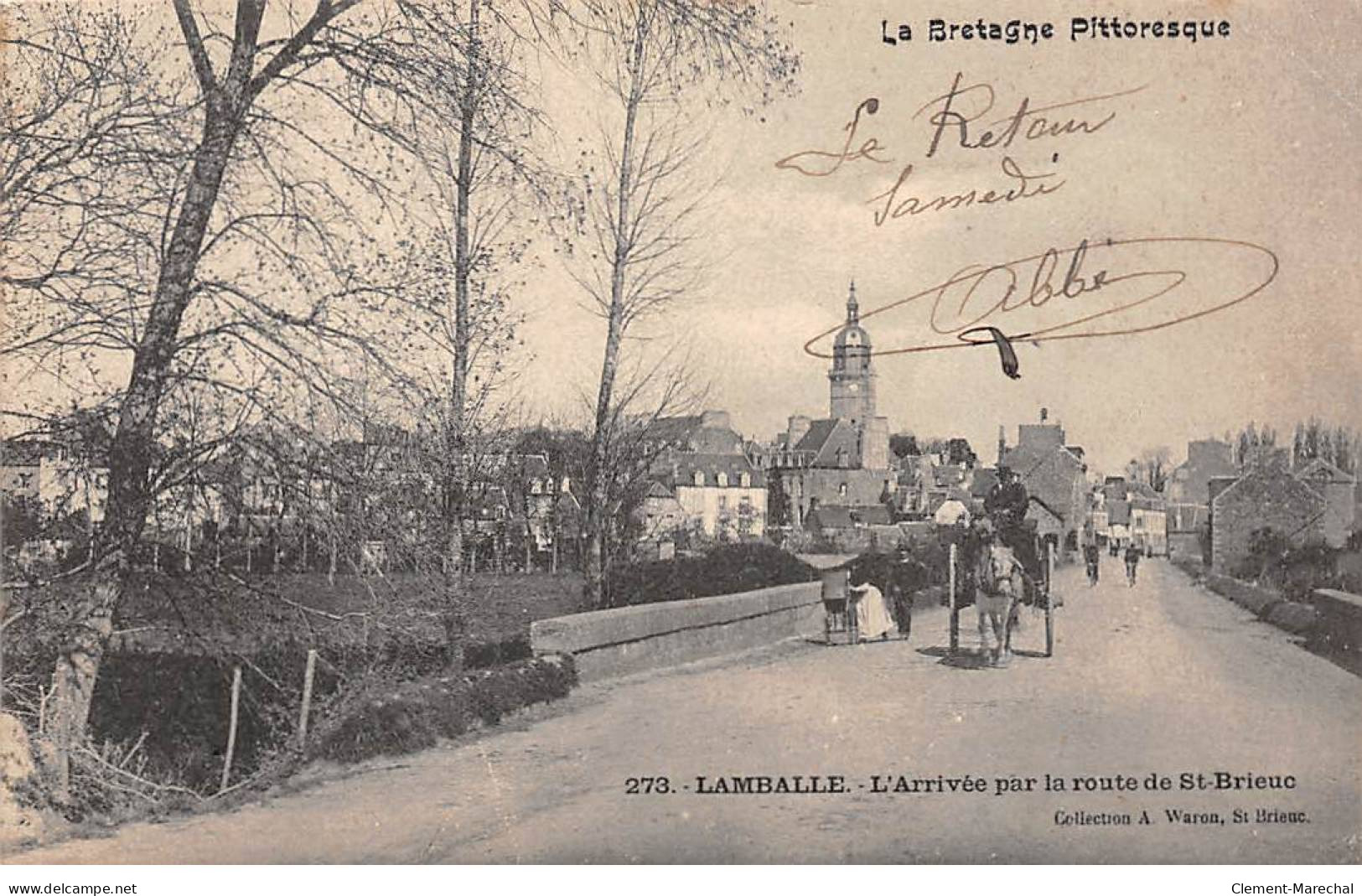 LAMBALLE - L'Arrivée Par La Route De Saint Brieuc - Très Bon état - Lamballe