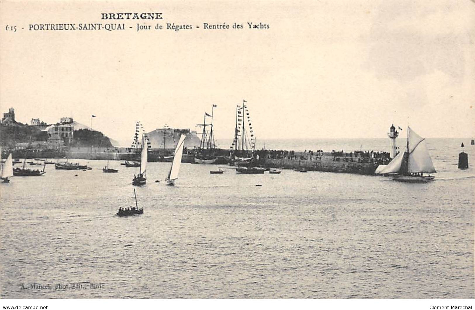 PORTRIEUX SAINT QUAI - Jour De Régates - Rentrée Des Yachts - Très Bon état - Sonstige & Ohne Zuordnung