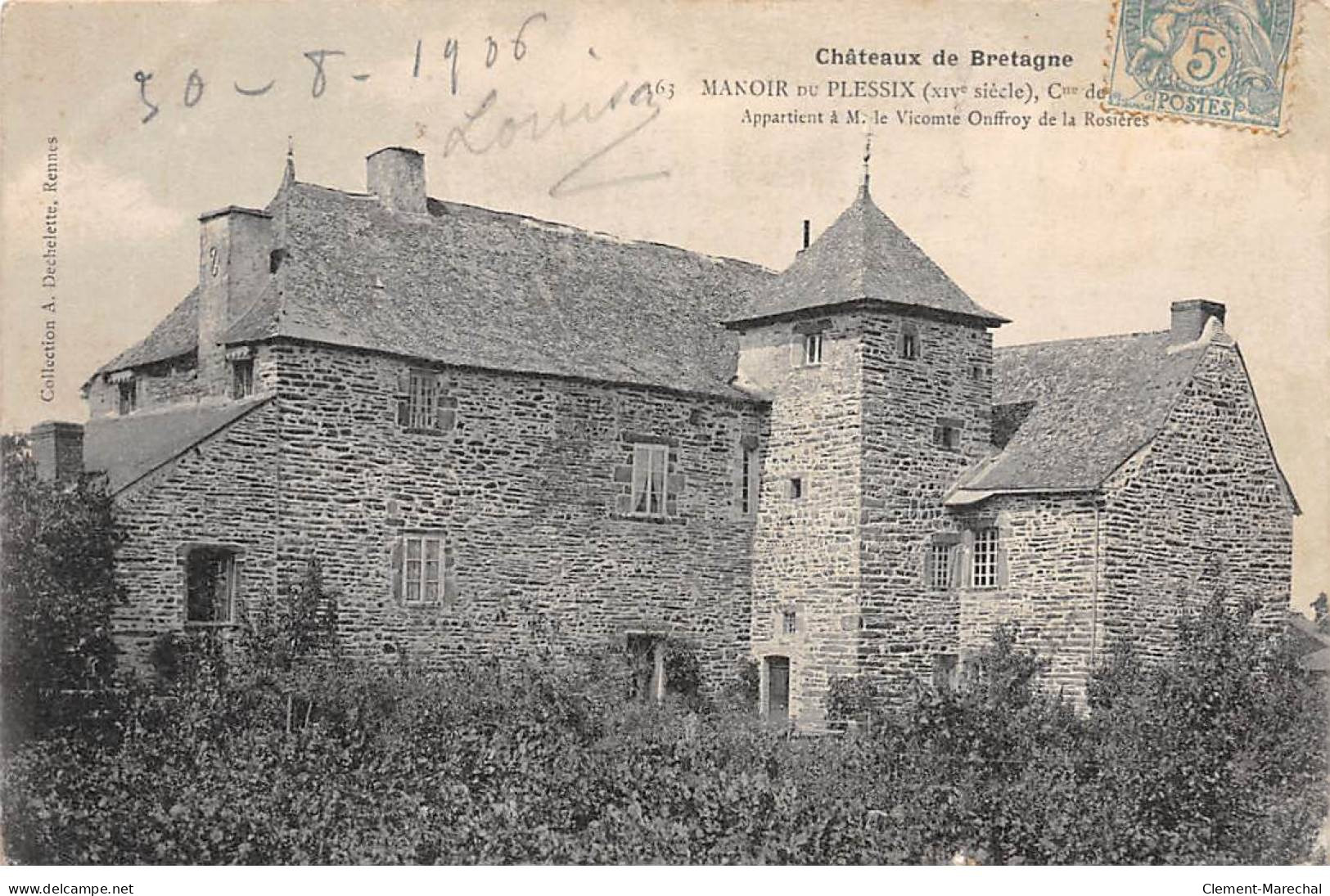 Châteaux De Bretagne - Manoir Du PLESSIX - Très Bon état - Otros & Sin Clasificación