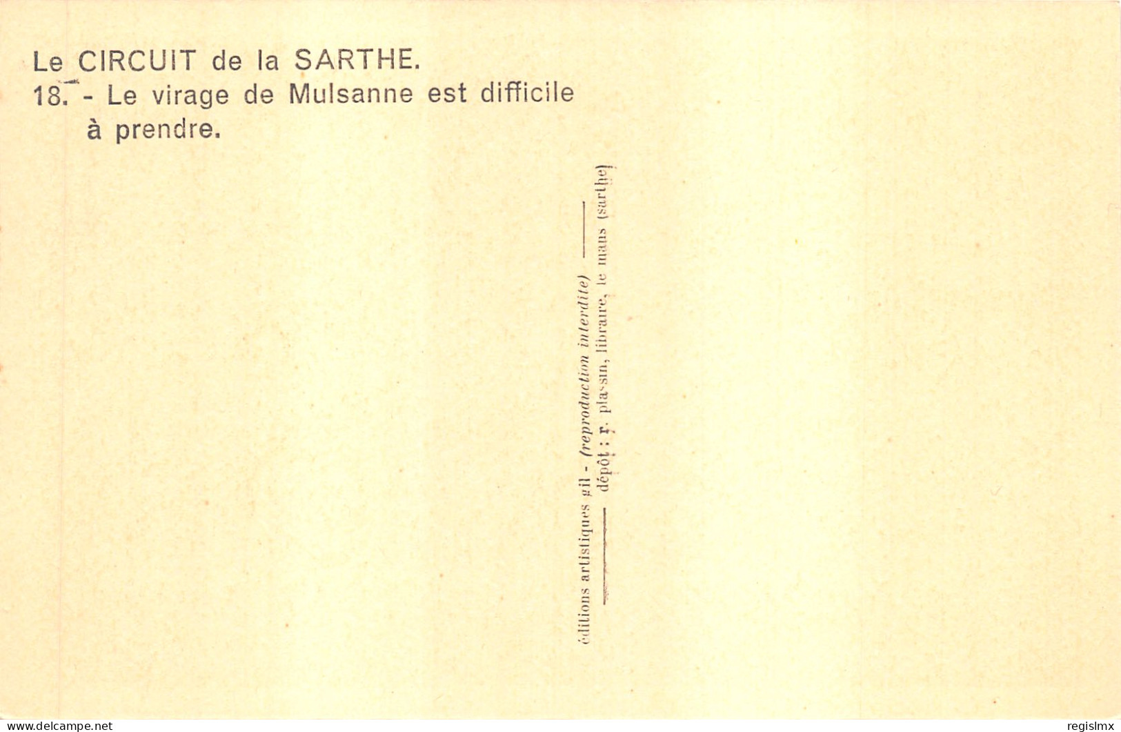 72-CIRCUIT AUTOMOBILE DE LA SARTHE-N°584-E/0211 - Sonstige & Ohne Zuordnung