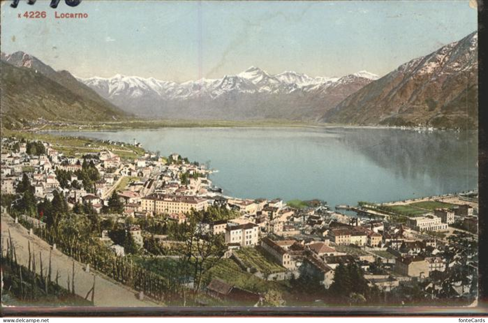 11324583 Locarno TI Veduta Panoramica Lago Maggiore Locarno - Andere & Zonder Classificatie