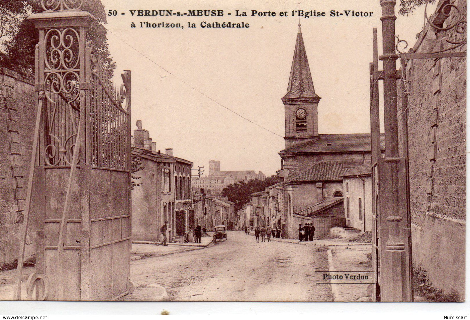 Verdun-sur-Meuse Animée La Porte Eglise Saint-Victor La Cathédrale - Verdun