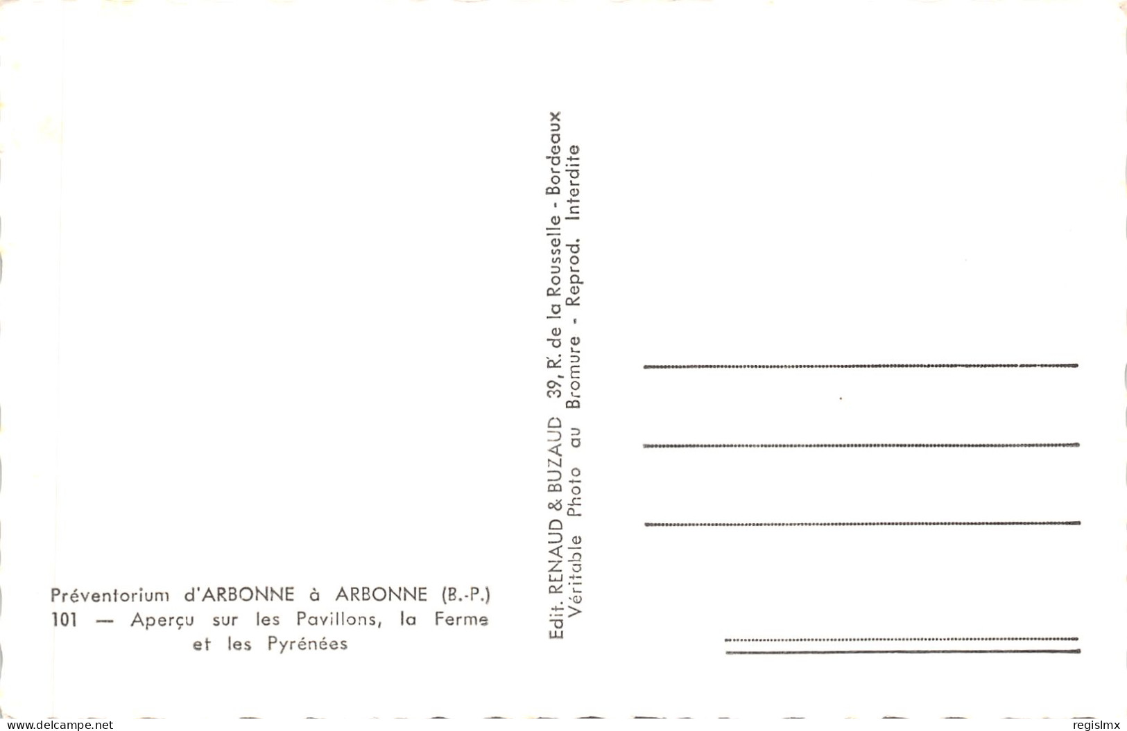 64-ARBONNE-PREVENTORIUM-N°584-C/0379 - Otros & Sin Clasificación