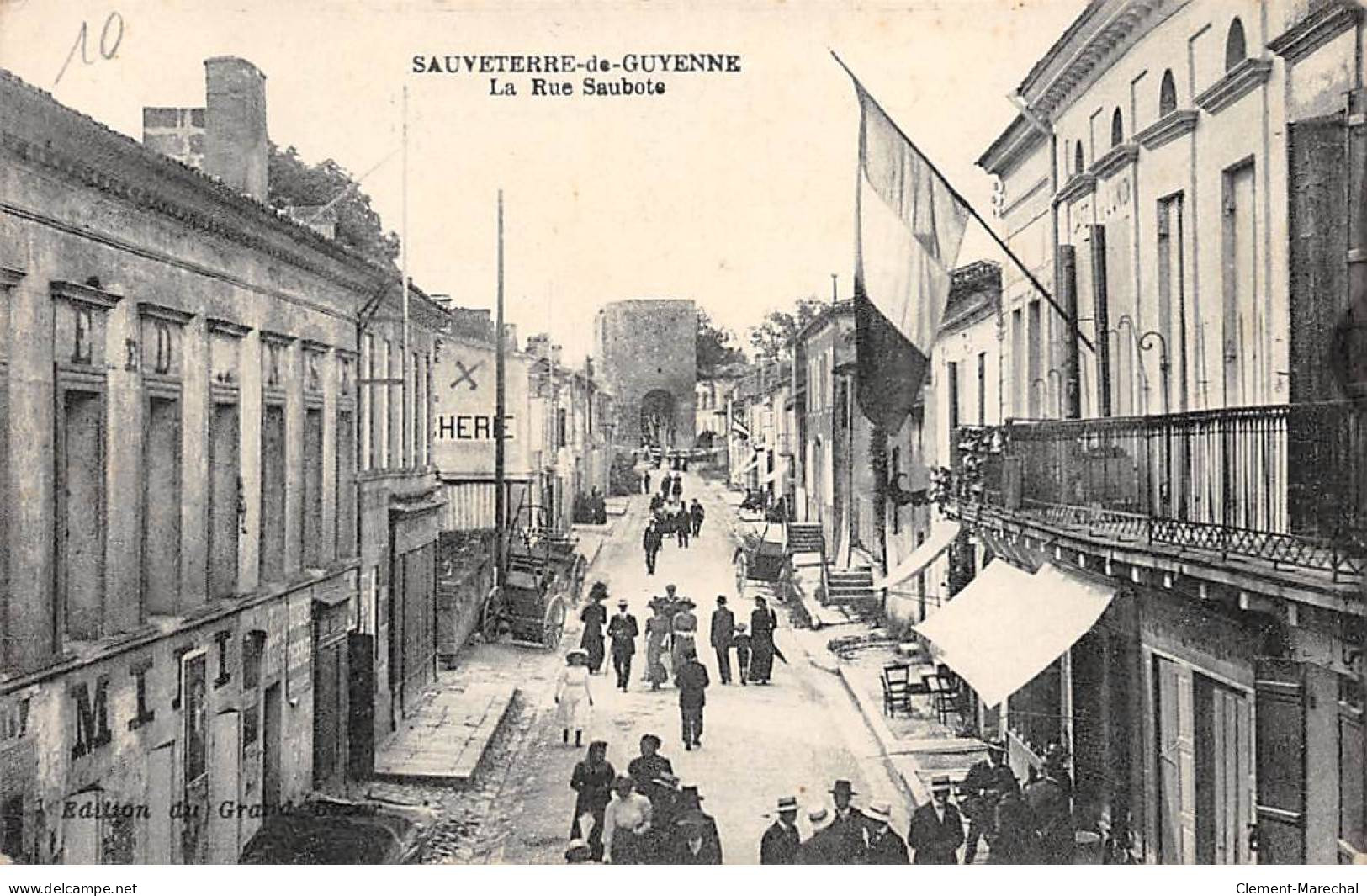 SAUVETERRE DE GUYENNE - La Rue Sauboie - Très Bon état - Other & Unclassified