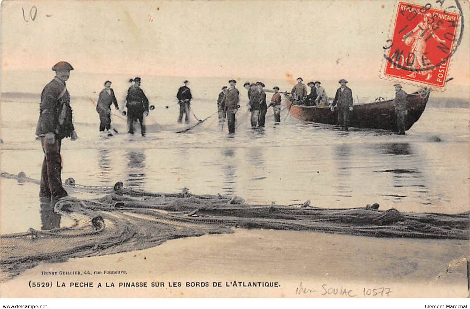 La Pêche à La Pinasse Sur Les Bords De L'Atlantique - Très Bon état - Other & Unclassified