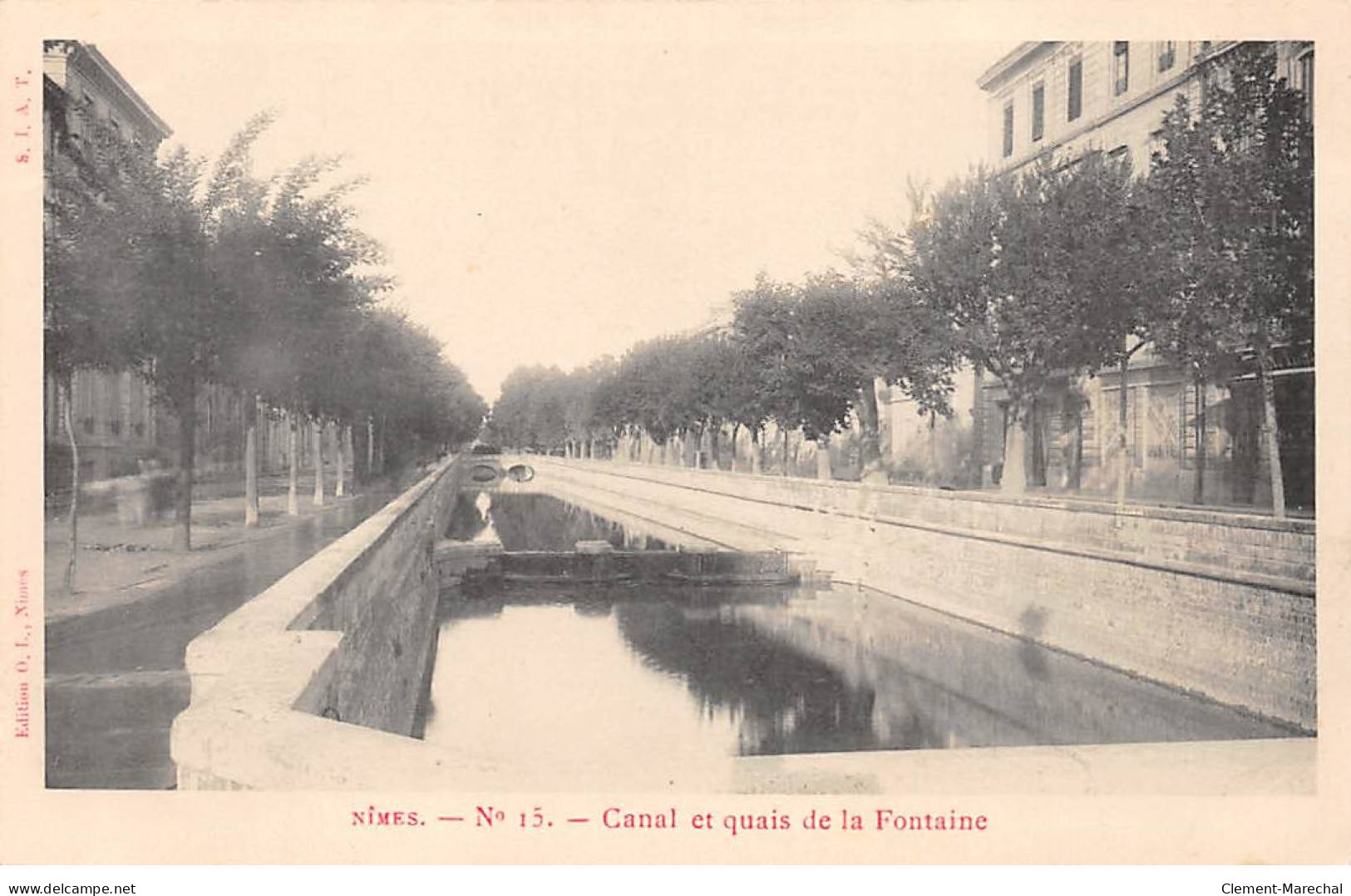 NIMES - Canal Et Quais De La Fontaine - Très Bon état - Nîmes