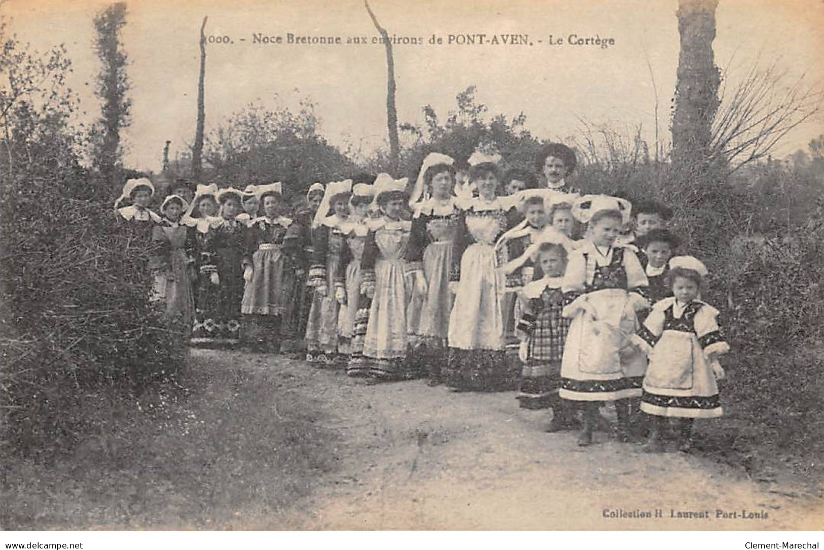 Noce Bretonne Aux Environs De PONT AVEN - Le Cortège - Très Bon état - Sonstige & Ohne Zuordnung