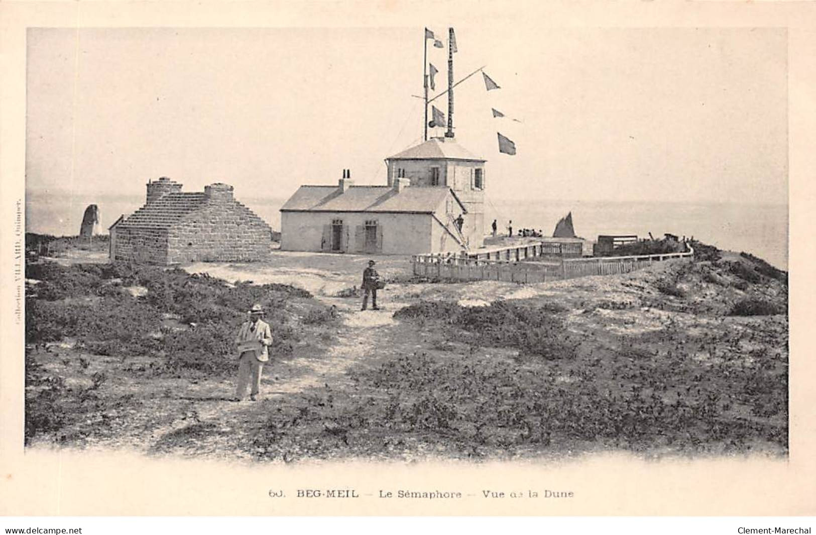 BEG MEIL - Le Sémaphore - Vue De La Dune - Très Bon état - Beg Meil