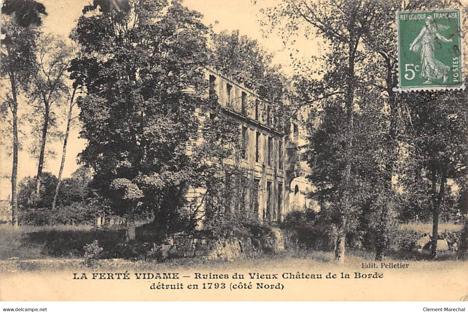 LA FERTE VIDAME - Ruines Du Vieux Château De La Borde - état - Autres & Non Classés