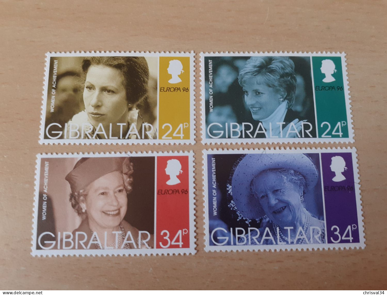 TIMBRES   GIBRALTAR    EUROPA  1996     N  764  A  767    COTE  7,00  EUROS   NEUFS  LUXE** - 1996