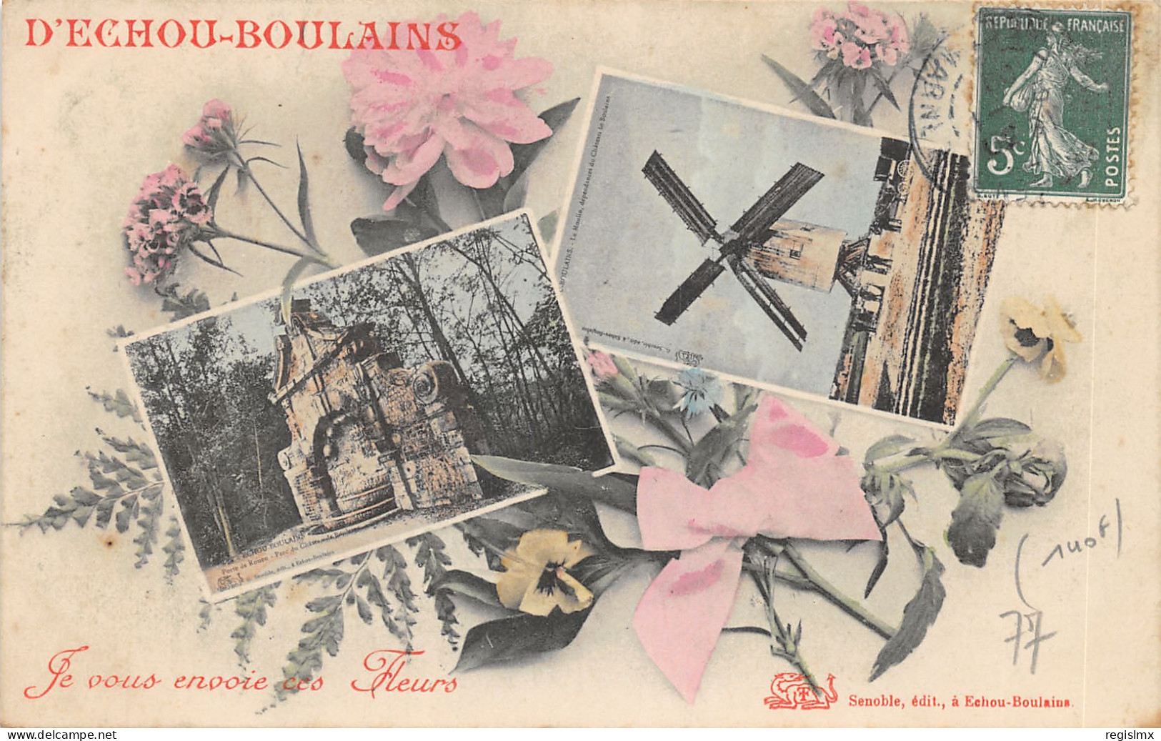 77-ECHOU BOULAINS-N°584-H/0003 - Other & Unclassified