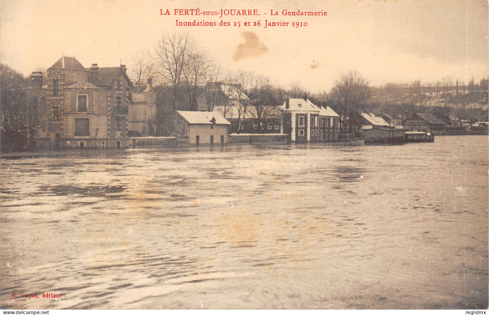 77-LA FERTE SOUS JOUARRE-INONDATIONS 1910-N°584-H/0021 - La Ferte Sous Jouarre