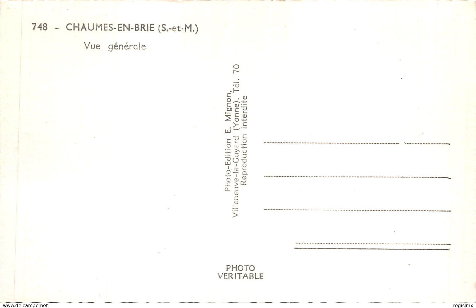 77-CHAUMES EN BRIE-N°584-G/0361 - Other & Unclassified