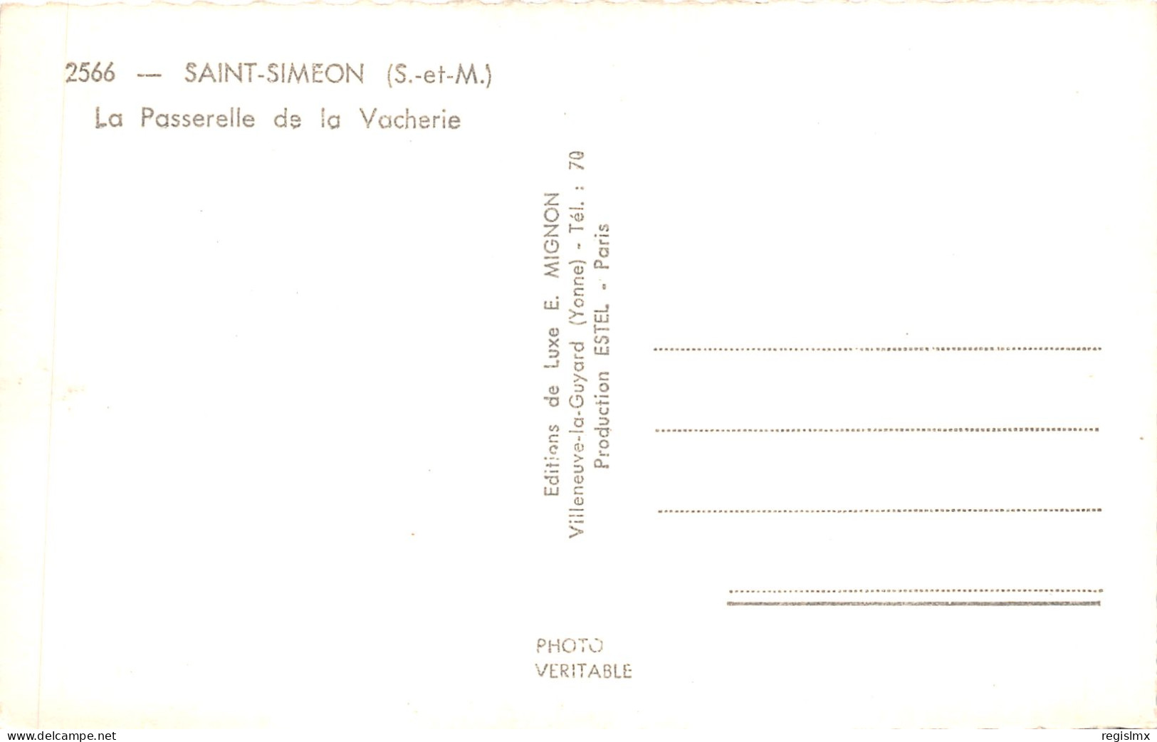 77-SAINT SIMEON-N°584-G/0343 - Other & Unclassified