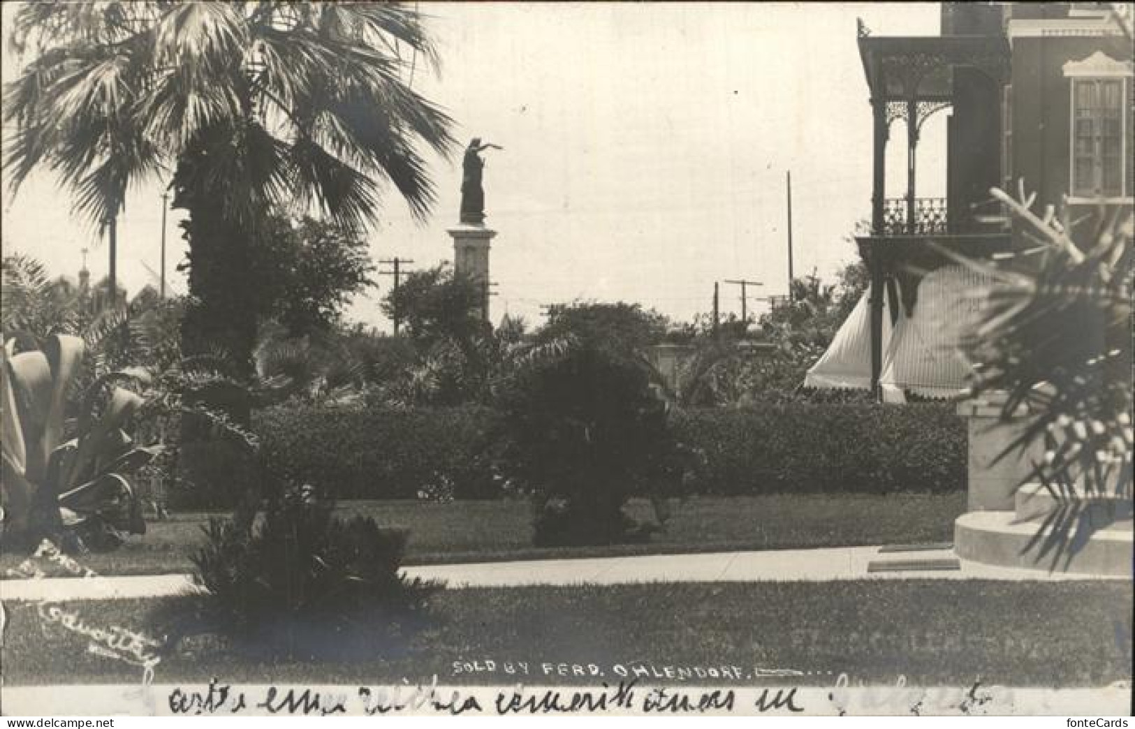 11322880 Galveston_Texas Park And Statue - Sonstige & Ohne Zuordnung