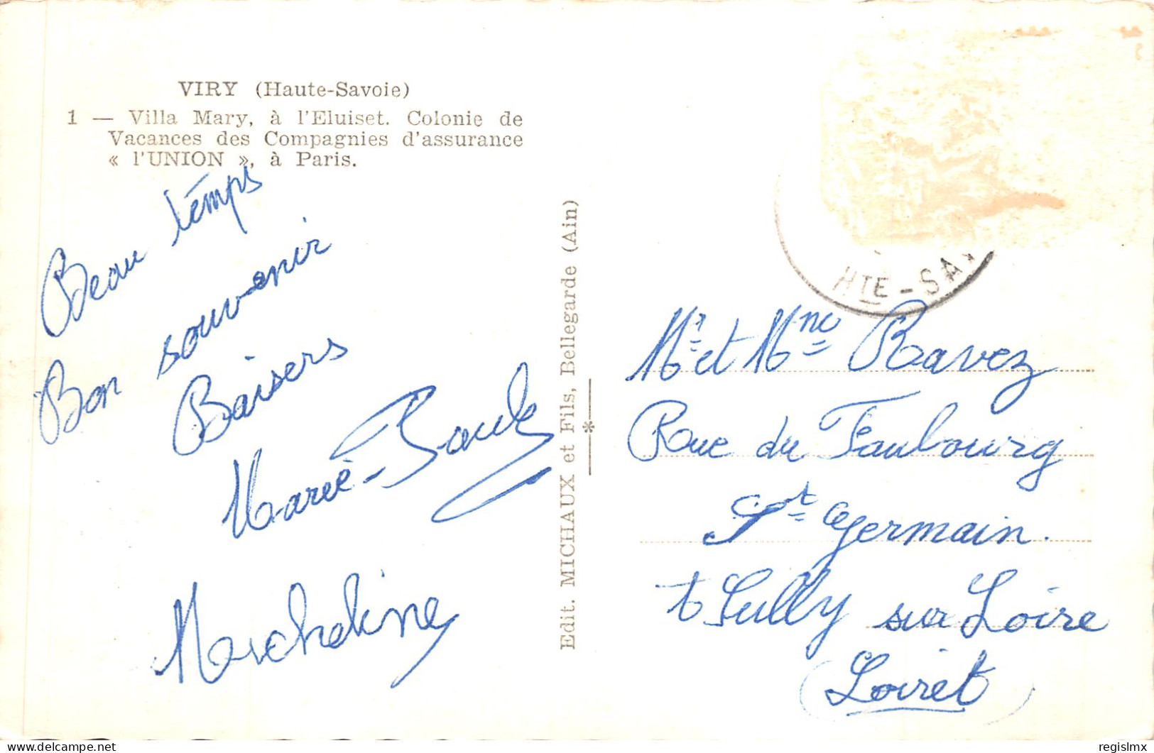 74-VIRY-VILLA MARY-N°584-F/0141 - Autres & Non Classés