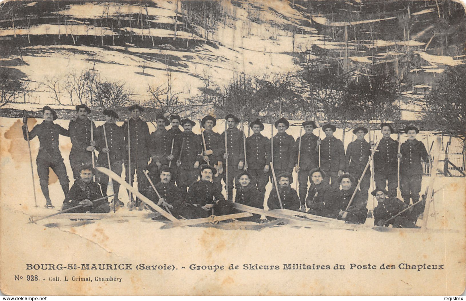 73-BOURG SAINT MAURICE-SKIEURS MILITAIRES-N°584-E/0307 - Bourg Saint Maurice