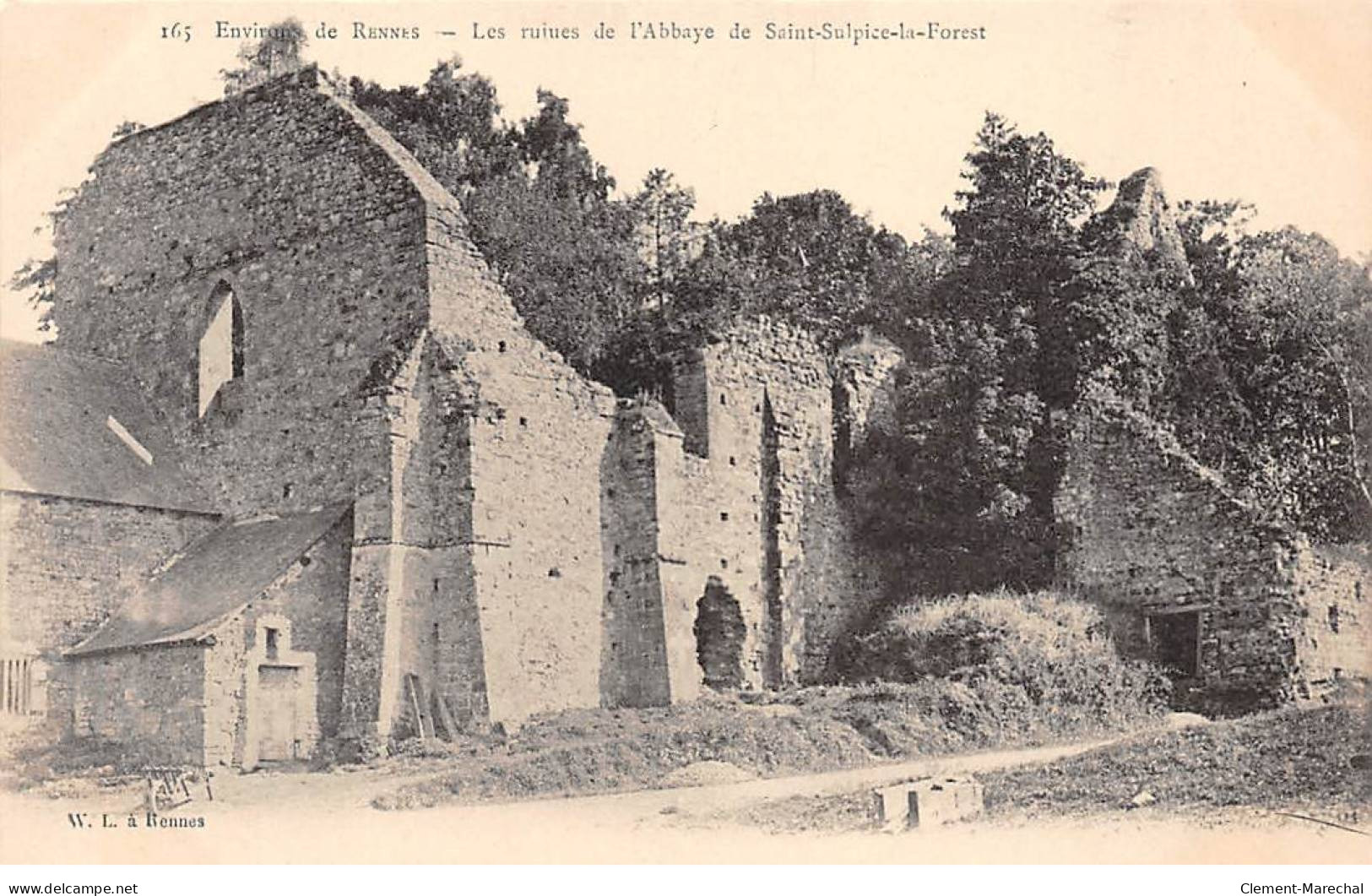 Les Ruines De L'Abbaye De SAINT SULPICE LA FOREST - Très Bon état - Altri & Non Classificati