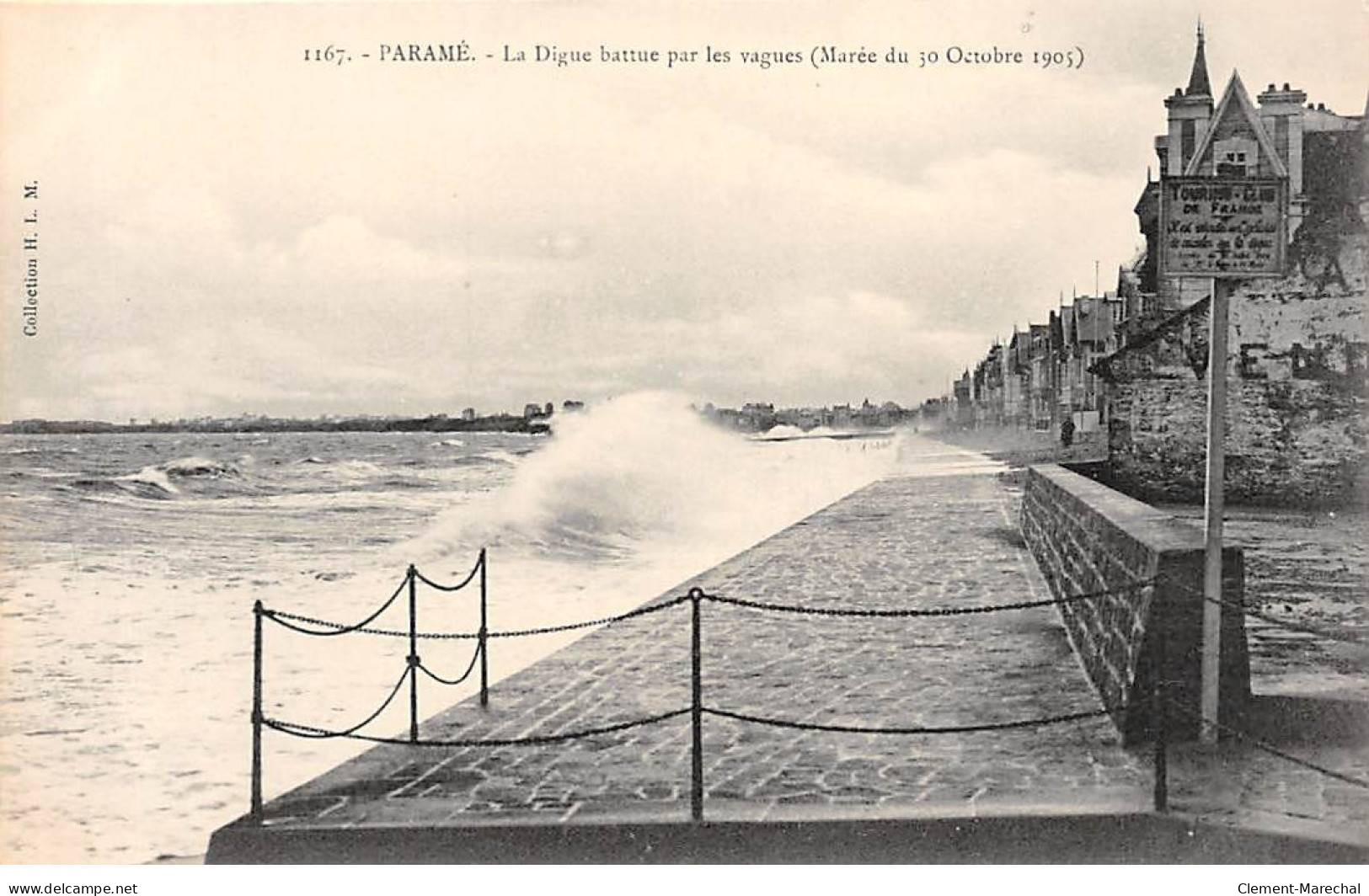 PARAME - La Digue Battue Par Les Vagues - Marée Du 30 Octobre 1905 - Très Bon état - Parame