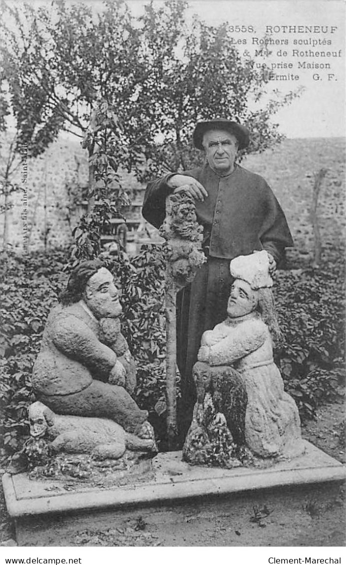 ROTHENEUF - Les Rochers Sculptés M. Et Mme De Rotheneuf - Vue Prise De L'Ermite - Très Bon état - Rotheneuf