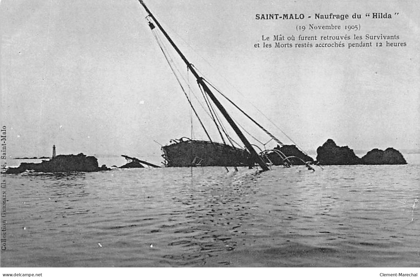 SAINT MALO - Naufrage Du " Hilda " - 19 Novembre 1905 - Très Bon état - Saint Malo