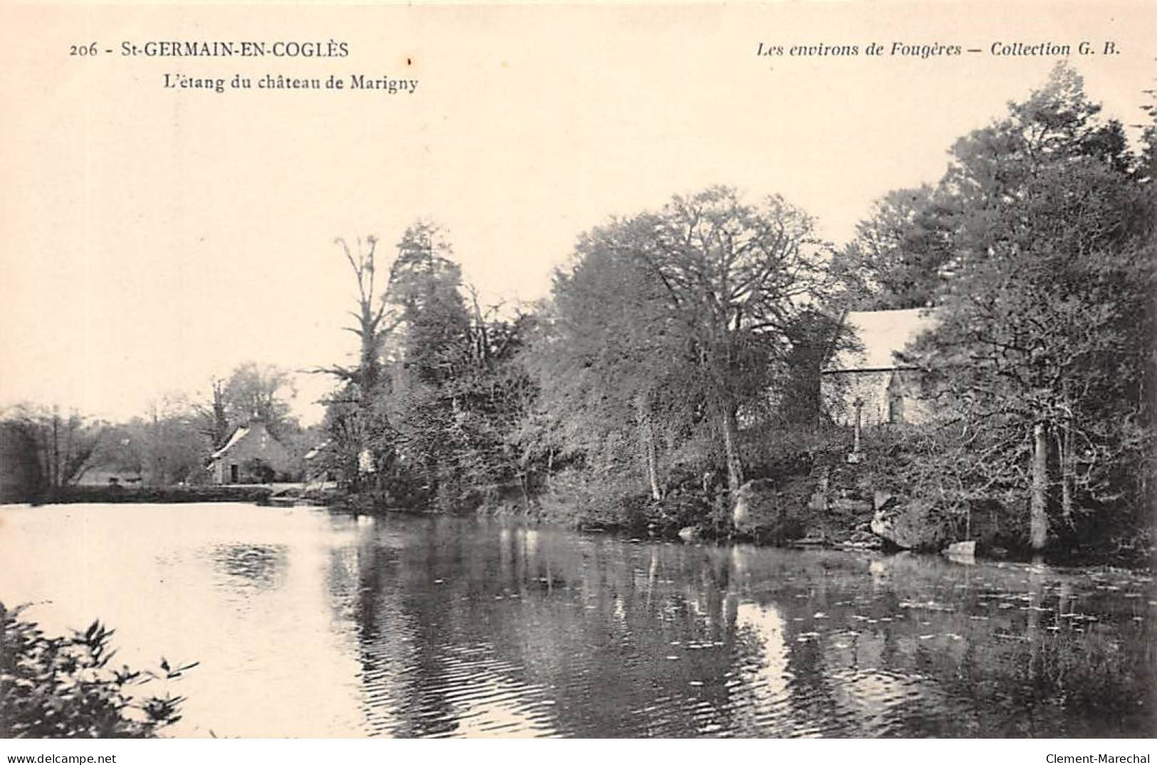 SAINT GERMAIN EN COGLES - L'Etang Du Château De Marigny - Très Bon état - Other & Unclassified