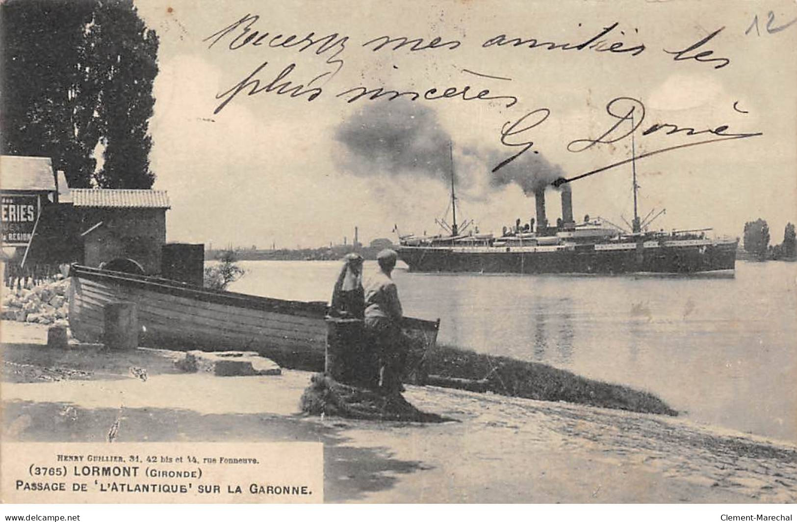 LORMONT - Passage De L'Atlantique Sur La Garonne - Très Bon état - Andere & Zonder Classificatie