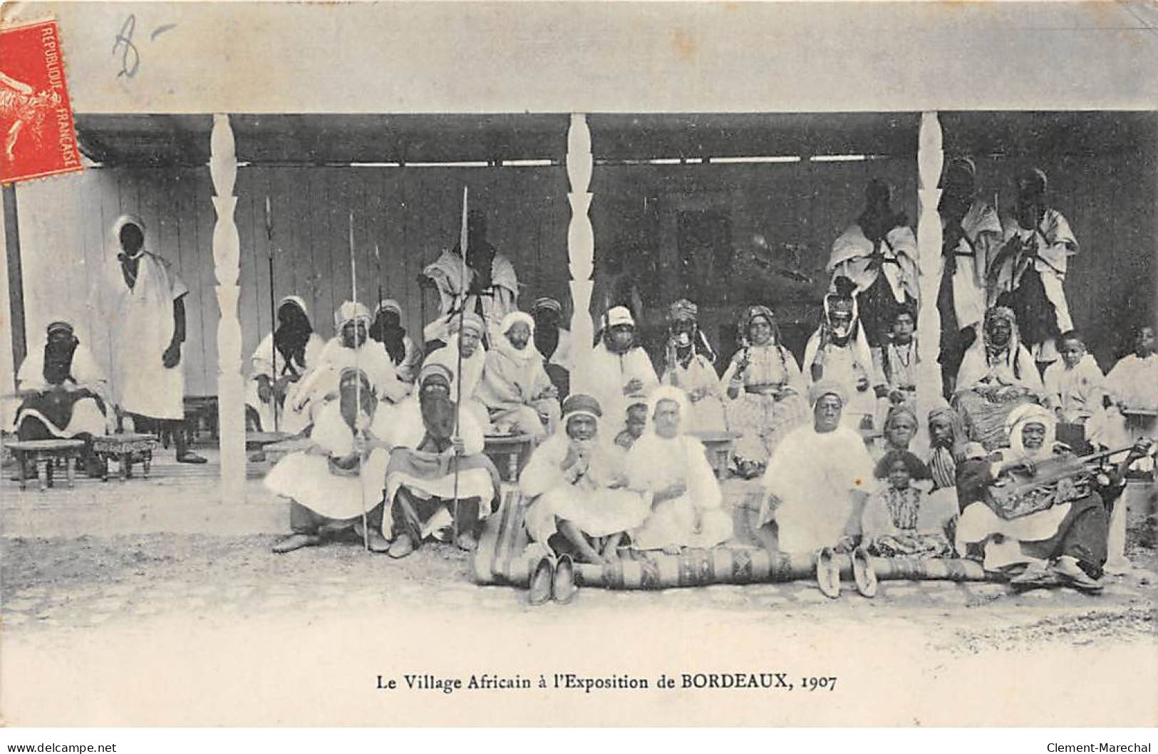 Le Village Africain à L'Exposition De BORDEAUX 1907 - Très Bon état - Bordeaux