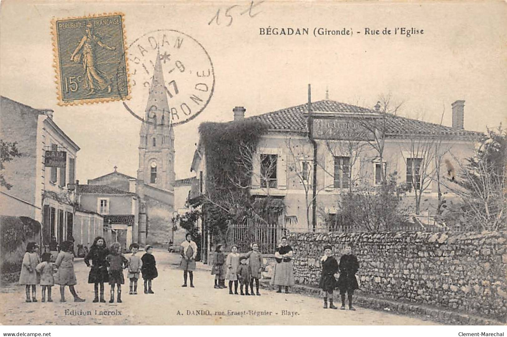 BEGADAN - Rue De L'Eglise - Très Bon état - Autres & Non Classés