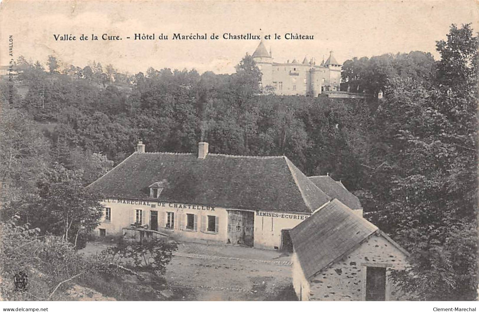 Vallée De La Cure - Hôtel Du Maréchal De Chastellux Et Le Château - Très Bon état - Andere & Zonder Classificatie