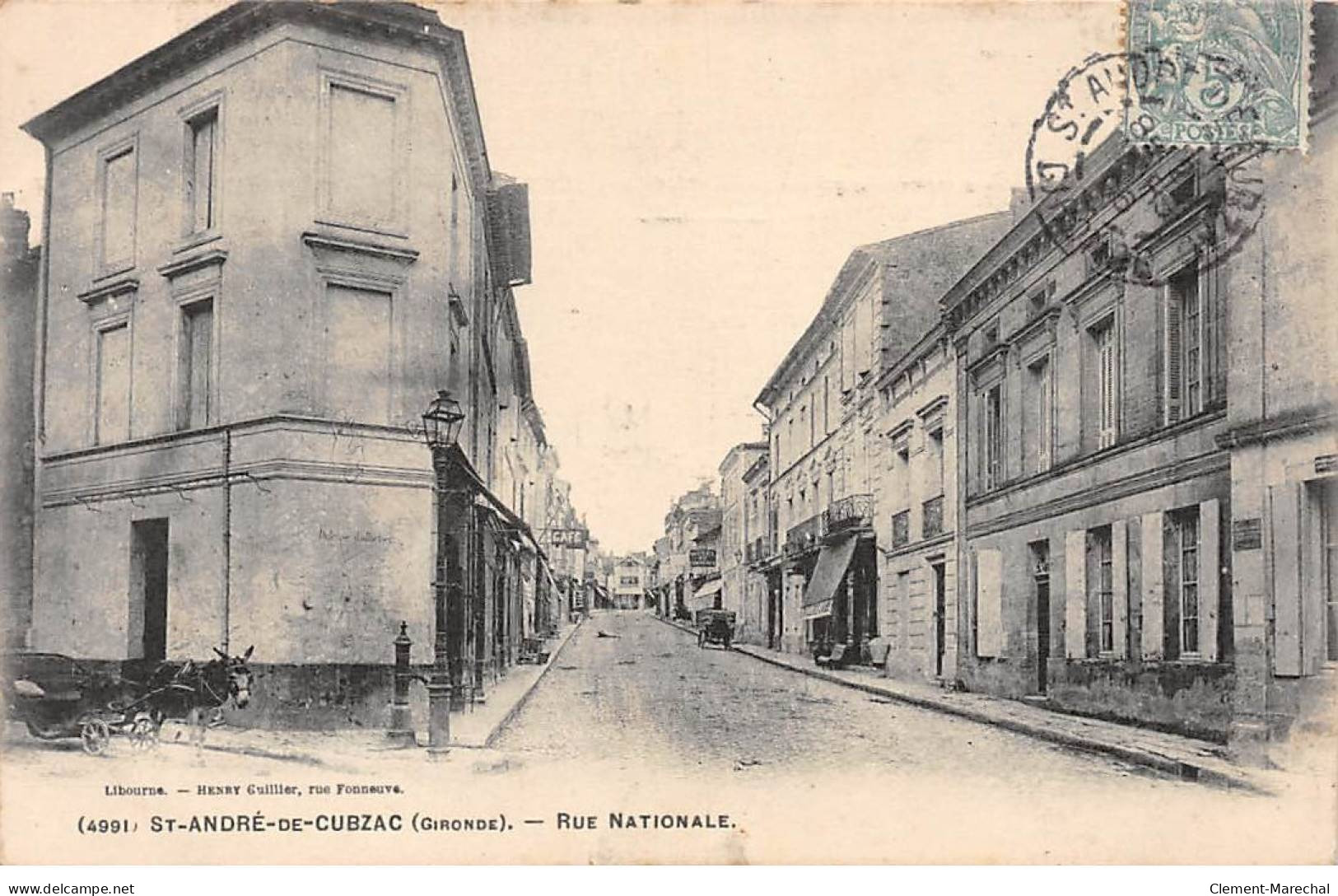 SAINT ANDRE DE CUBZAC - Rue Nationale - Très Bon état - Other & Unclassified