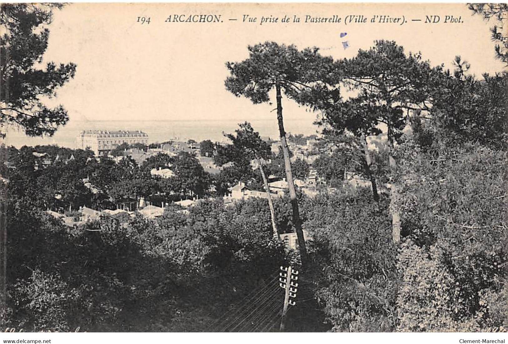 ARCACHON - Ville D'hiver - Vue Prise De La Passerelle - Très Bon état - Arcachon