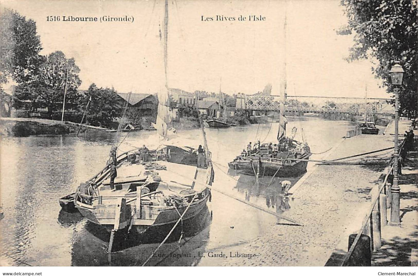 LIBOURNE - Les Rives De L'Isle - état - Libourne