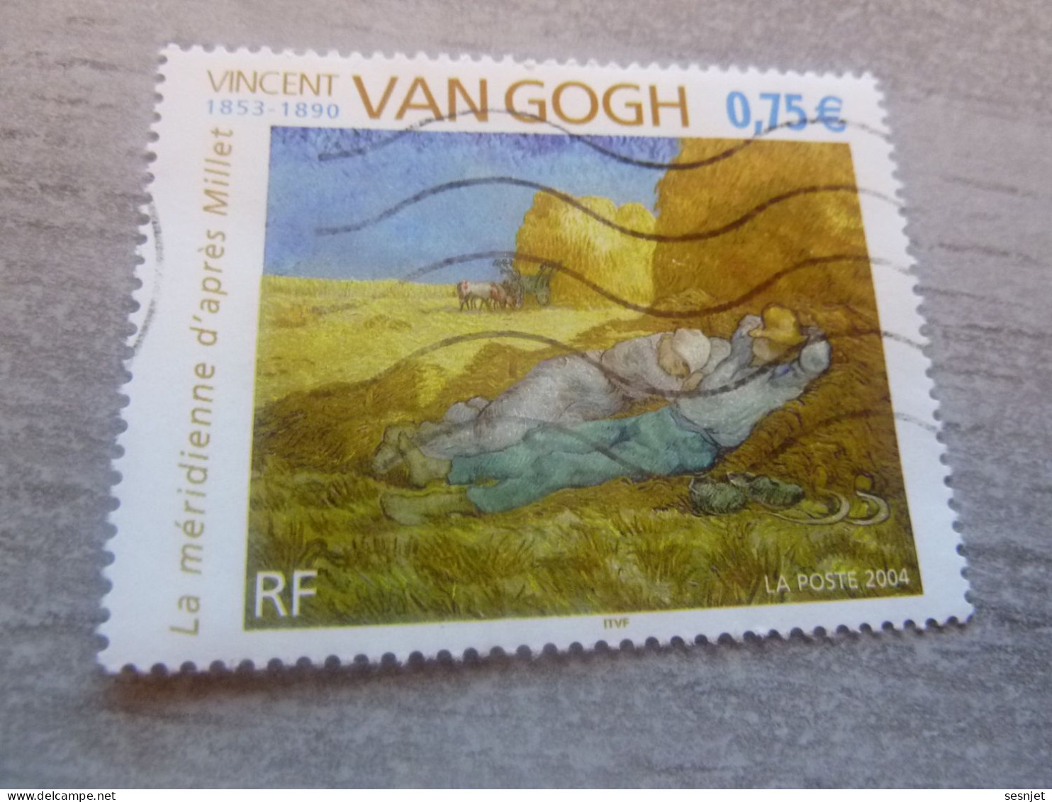 Vincent Van Gogh (1853-1890) - La Méridienne - 0.75 € - Yt 3690 - Multicolore - Oblitéré - Année 2004 - - Oblitérés