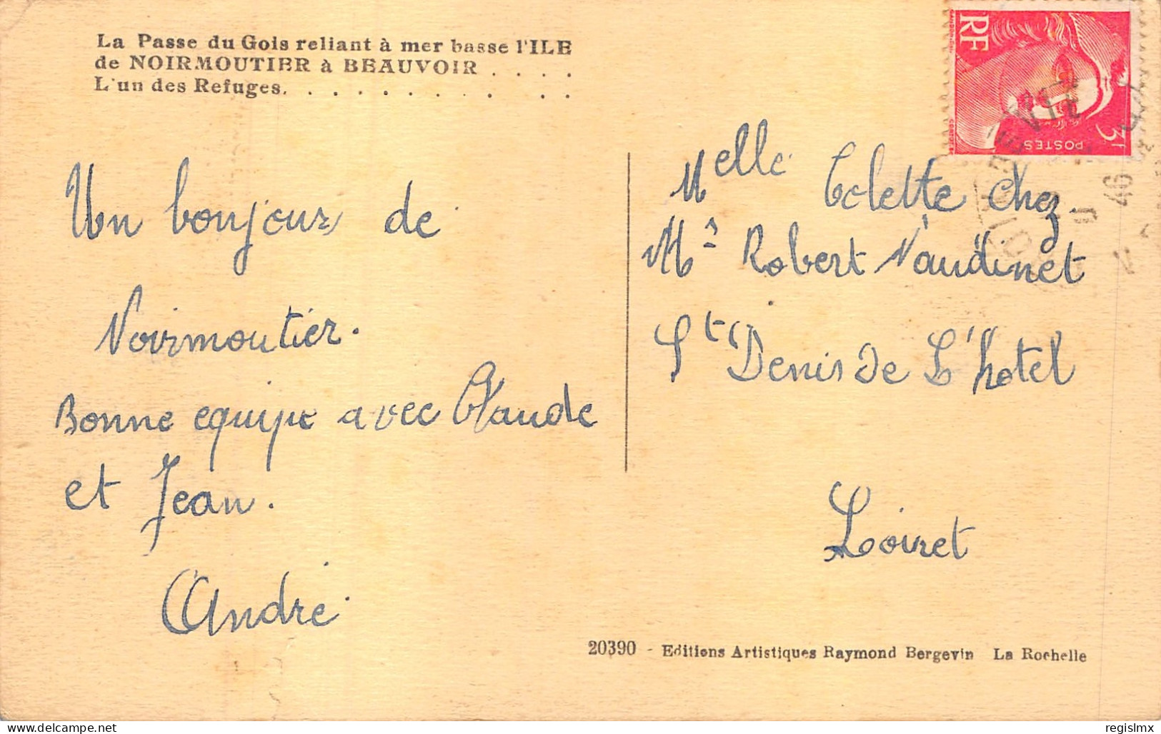 85-ILE DE NOIRMOUTIER-PASSAGE DU GOIS-N°585-C/0129 - Ile De Noirmoutier