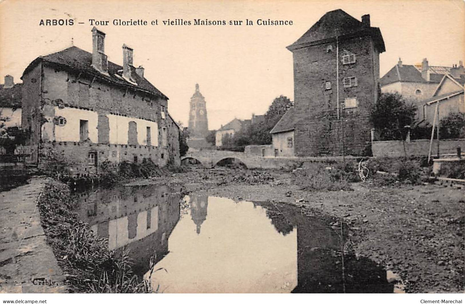 ARBOIS - Tour Gloriette Et Vieilles Maisons Sur La Cuisance - Très Bon état - Arbois