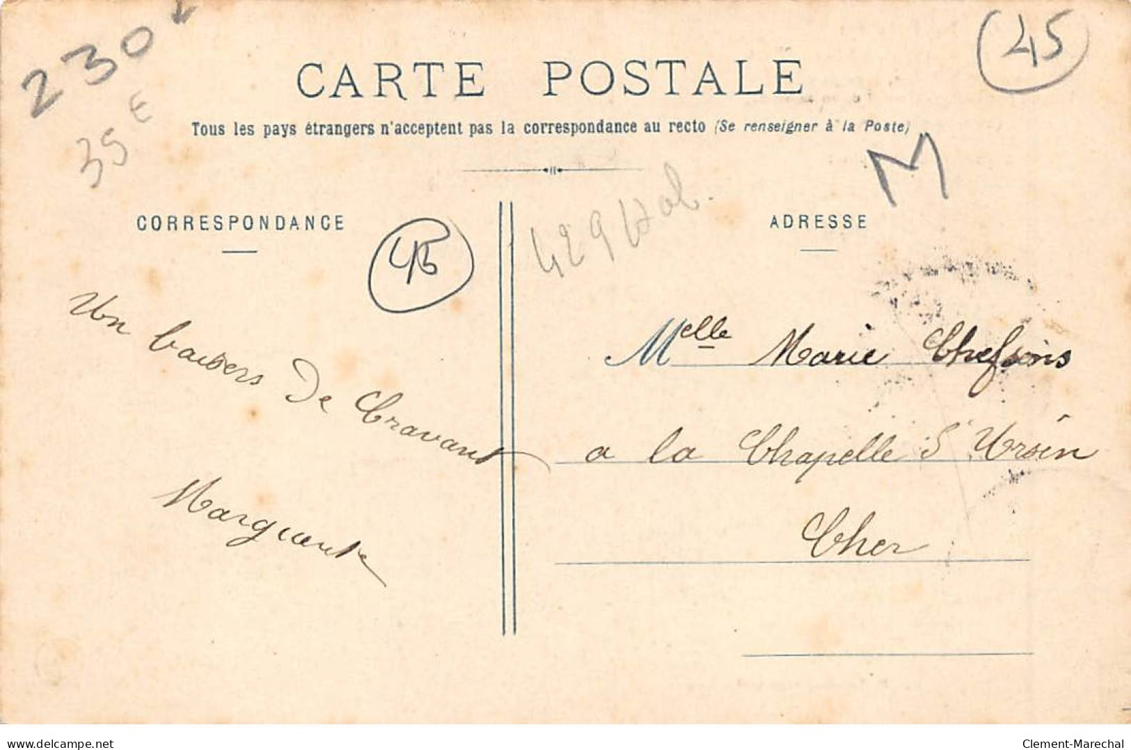 CRAVANT - Désastre Du 4 Juillet 1905 - Effondrement De Sa Maison - Mme Vve Valadon - Très Bon état - Sonstige & Ohne Zuordnung