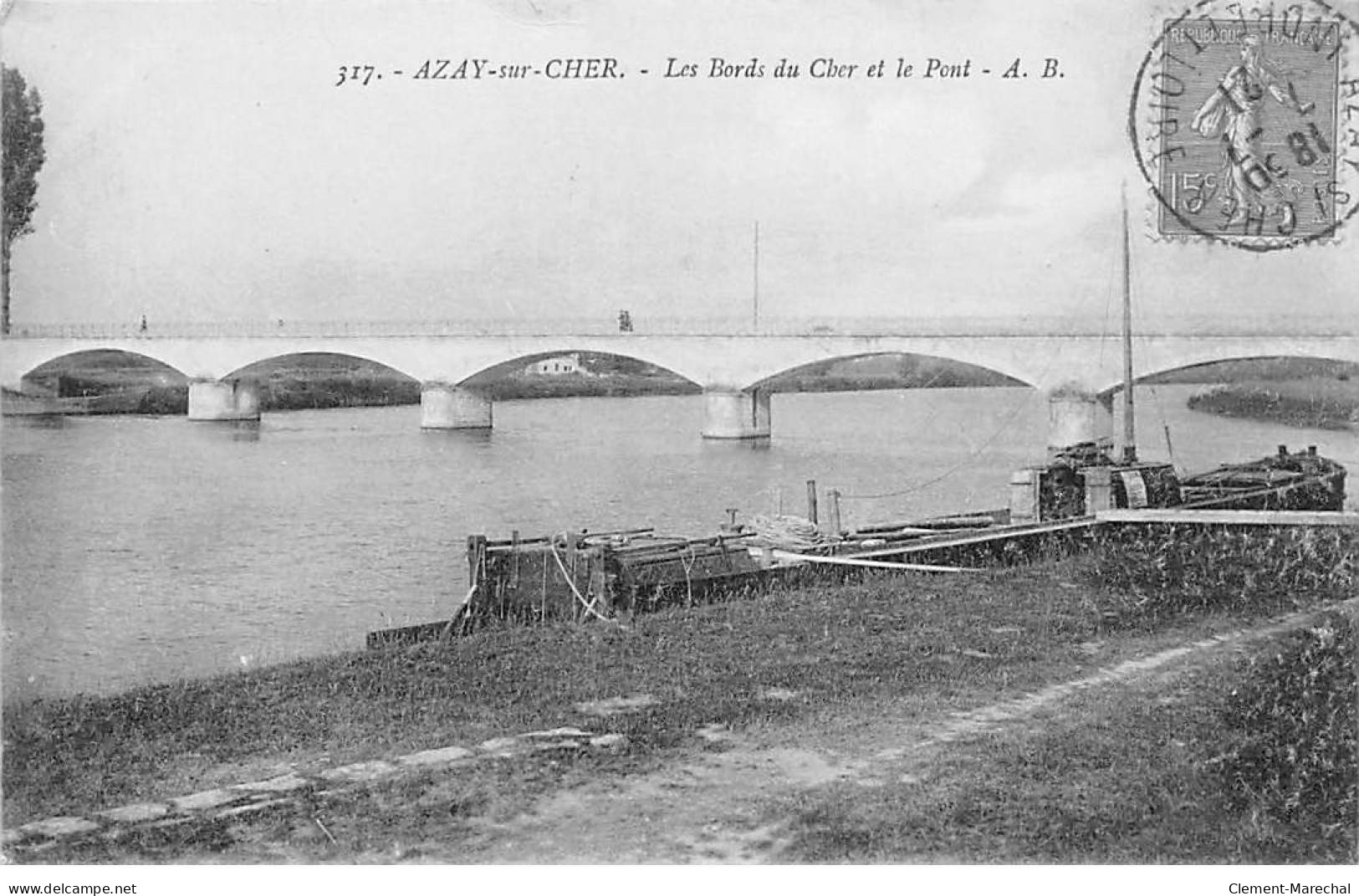 AZAY SUR CHER - Les Bords Du Cher Et Le Pont - Très Bon état - Autres & Non Classés