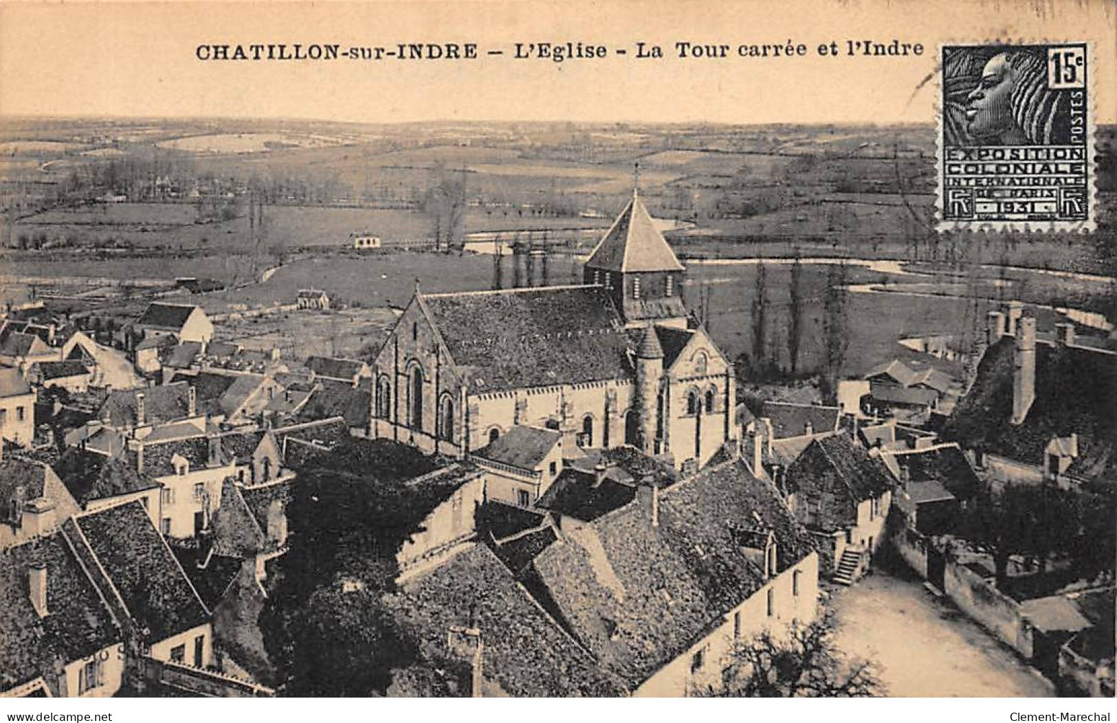CHATILLON SUR INDRE - L'Eglise - La Tour Carrée Et L'Indre - Très Bon état - Otros & Sin Clasificación