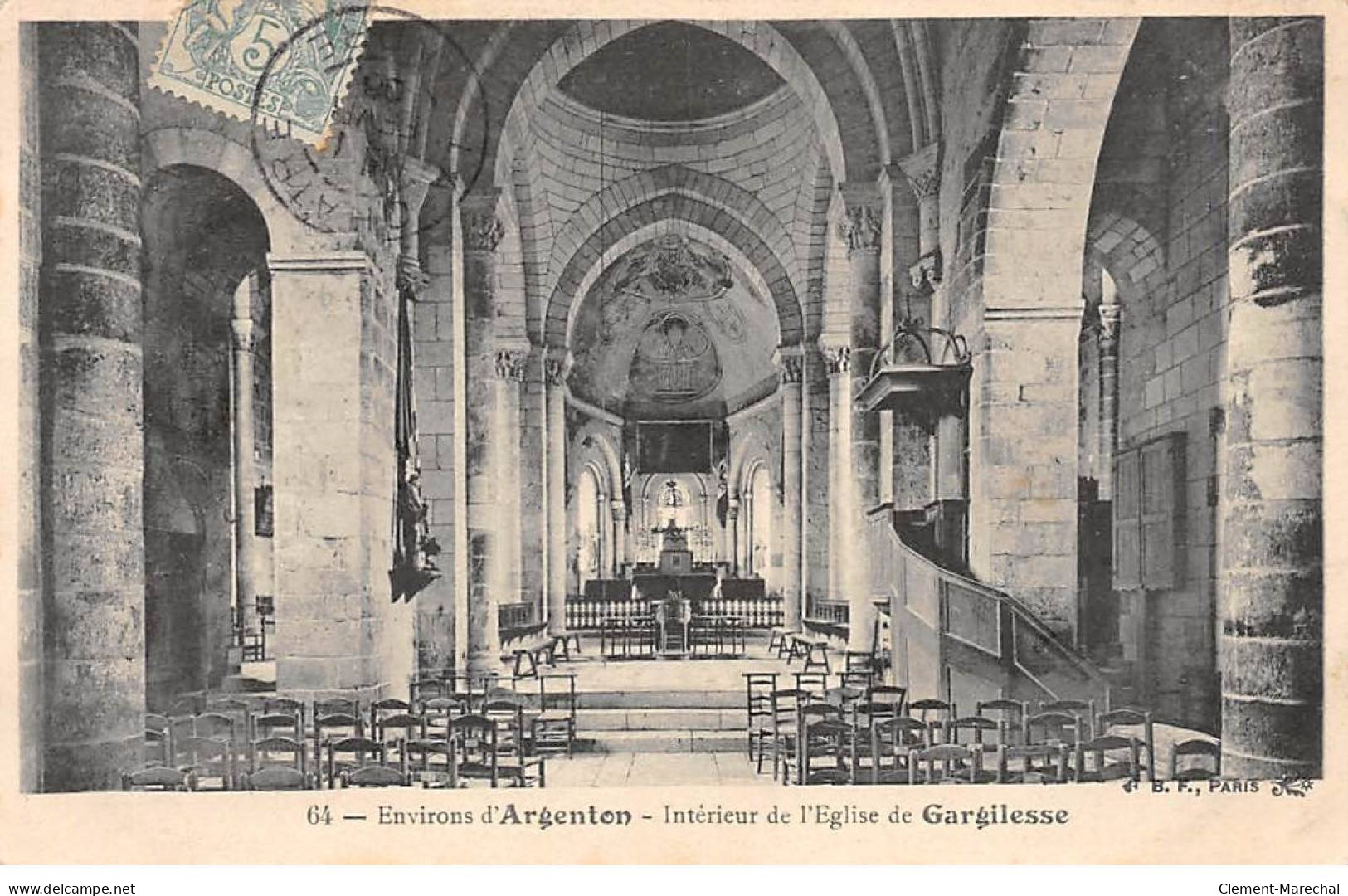 Intérieur De L'Eglise De GARGILESSE - Très Bon état - Sonstige & Ohne Zuordnung