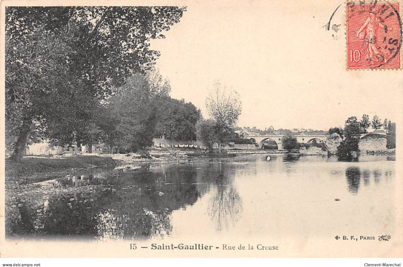 SAINT GAULTIER - Rue De La Creuse - Très Bon état - Other & Unclassified